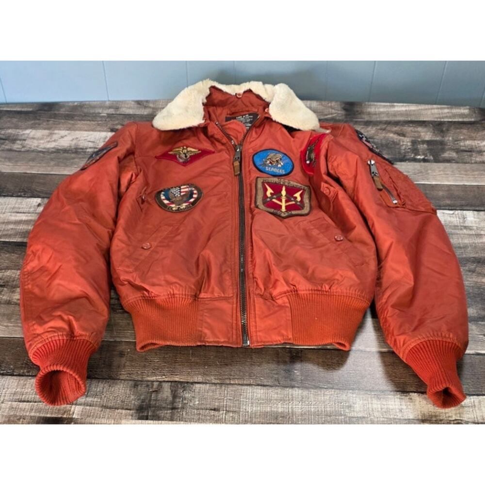 TOP GUN OFFICIAL B-15 MEN’S FLIGHT BOMBER JACKET Size XS